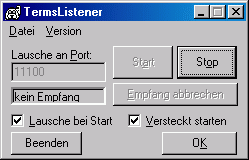 Listener Hauptfenster