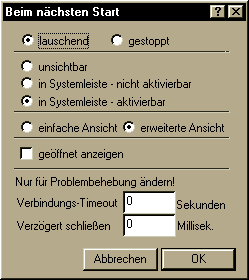 Einstellungen-Dialog
